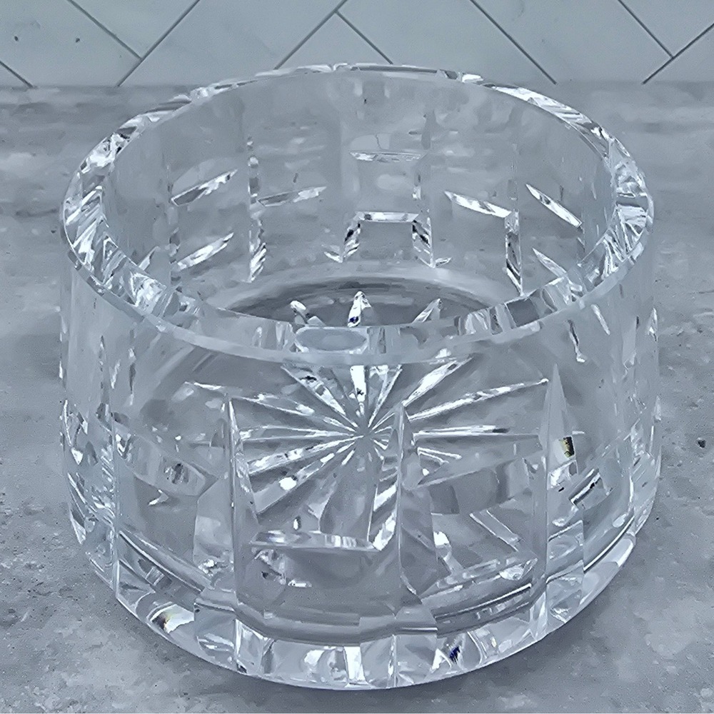 Waterford Crystal Lismore Round Bowl Etched Hallmark Lead Glass Made in Ireland